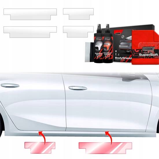 Picture of GrizzGlass Folia ochronna na progi GrizzGlass BodyShield do Opel Astra (2021-2024) [4w1]