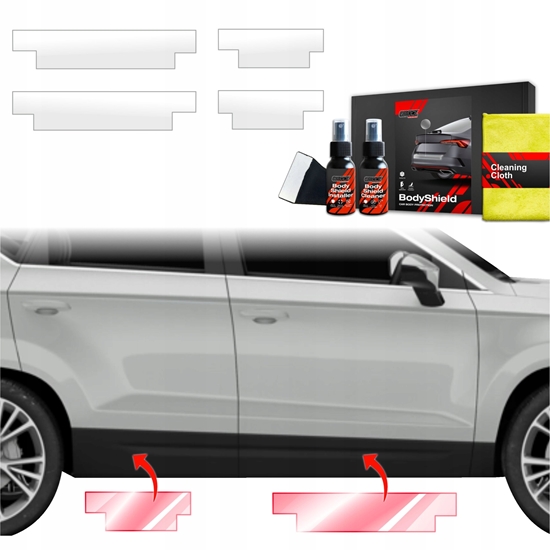 Picture of GrizzGlass Folia ochronna na progi GrizzGlass BodyShield do Seat Ateca (2020-2025) [4w1]