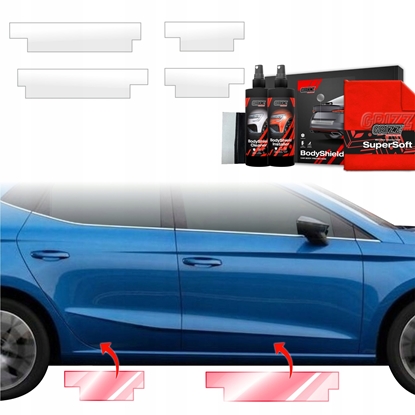 Attēls no GrizzGlass Folia ochronna na progi GrizzGlass BodyShield do Seat Ibiza (2021-2025) [4w1]