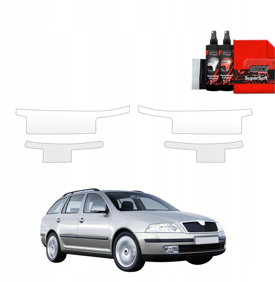 Picture of GrizzGlass Folia ochronna na progi GrizzGlass BodyShield do Skoda Octavia 2 Kombi (2004-2008) [4w1]