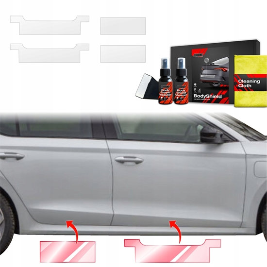 Picture of GrizzGlass Folia ochronna na progi GrizzGlass BodyShield do Skoda Octavia 4 Hatchback Facelifting (2024-2025) [4w1]