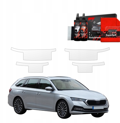 Attēls no GrizzGlass Folia ochronna na progi GrizzGlass BodyShield do Skoda Octavia 4 Kombi (2019-2024) [4w1]