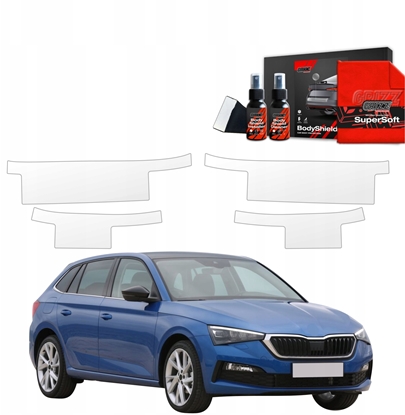 Attēls no GrizzGlass Folia ochronna na progi GrizzGlass BodyShield do Skoda Scala (2019-2023) [4w1]