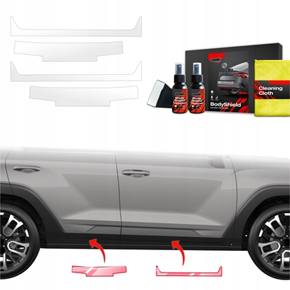 Attēls no GrizzGlass Folia ochronna na progi GrizzGlass BodyShield do SsangYong Torres (2024-2025) [4w1]