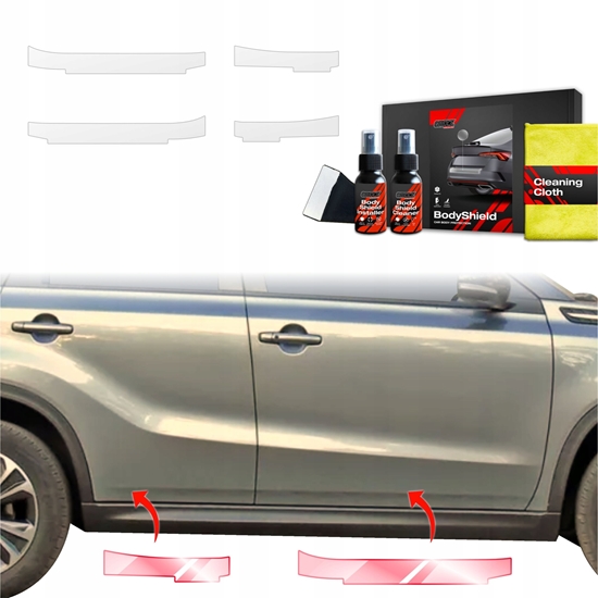 Picture of GrizzGlass Folia ochronna na progi GrizzGlass BodyShield do Suzuki Vitara Facelift (2024-2025) [4w1]