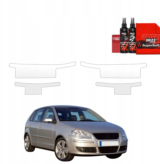 Picture of GrizzGlass Folia ochronna na progi GrizzGlass BodyShield do Volkswagen Polo Hatchback 5D (2001-2009) [4w1]