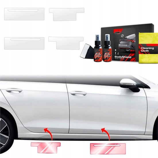 Picture of GrizzGlass Folia ochronna na progi GrizzGlass BodyShield do Volkswagen VW Golf 8 Hatchback (2024-2025) [4w1]