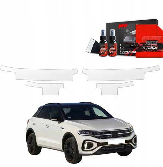 Picture of GrizzGlass Folia ochronna na progi GrizzGlass BodyShield do Volkswagen VW T-Roc (2021-2025) [4w1]