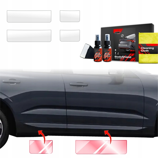 Picture of GrizzGlass Folia ochronna na progi GrizzGlass BodyShield do Volvo XC60 2 (2022-2025) [4w1]