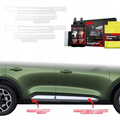 Attēls no GrizzGlass Folia ochronna na progi z nakadkami GrizzGlass BodyShield do Ford Kuga Active Facelift (2024-2025) [4w1]