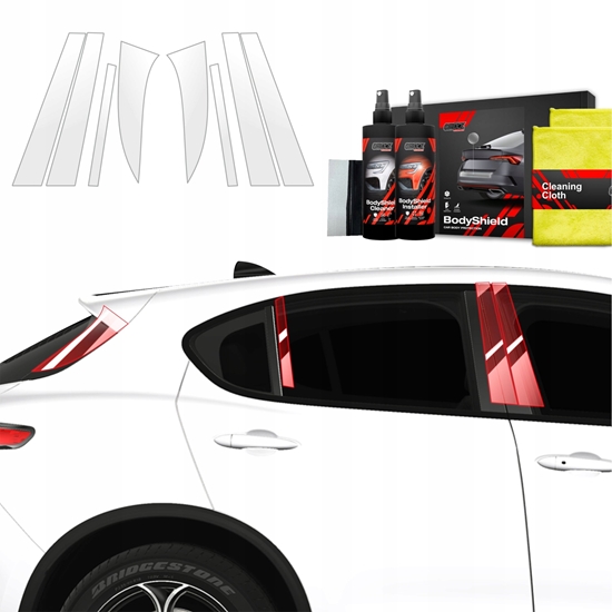 Picture of GrizzGlass Folia ochronna na supki GrizzGlass BodyShield do Alfa Romeo Stelvio (2023-2025) [8w1]