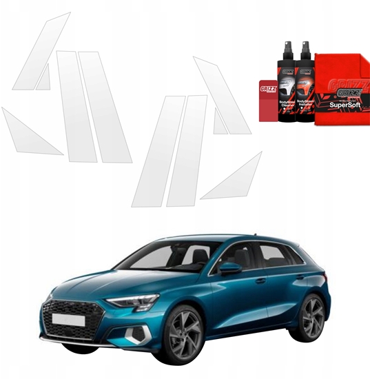 Picture of GrizzGlass Folia ochronna na supki GrizzGlass BodyShield do Audi A3 8Y Sportback (2020-2023) [8w1]