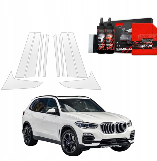 Picture of GrizzGlass Folia ochronna na supki GrizzGlass BodyShield do BMW X5 (2018-2023) [10w1]