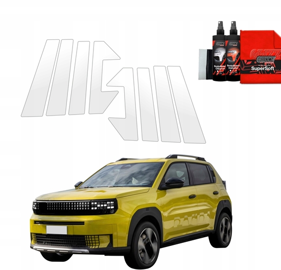 Picture of GrizzGlass Folia ochronna na supki GrizzGlass BodyShield do Fiat Grande Panda (2025) [8w1]