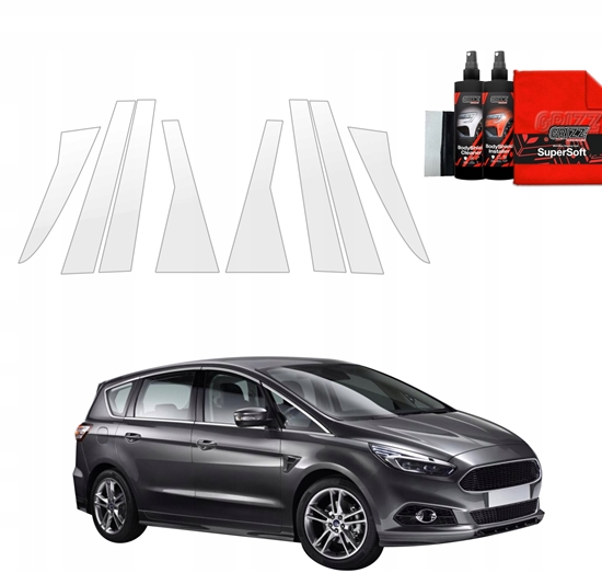 Picture of GrizzGlass Folia ochronna na supki GrizzGlass BodyShield do Ford S-Max MK2 (2015-2019) [8w1]