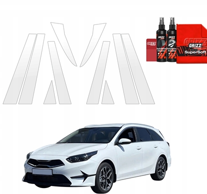 Picture of GrizzGlass Folia ochronna na supki GrizzGlass BodyShield do Kia Ceed (2021-2025) [10w1]