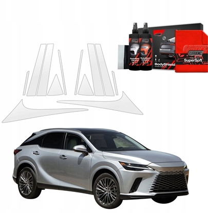 Picture of GrizzGlass Folia ochronna na supki GrizzGlass BodyShield do Lexus RX 350h (2022-2025) [12w1]