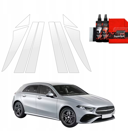 Picture of GrizzGlass Folia ochronna na supki GrizzGlass BodyShield do Mercedes A Klasa W177 (2018-2025) [8w1]