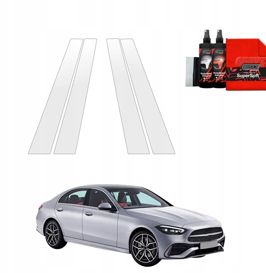 Picture of GrizzGlass Folia ochronna na supki GrizzGlass BodyShield do Mercedes C Klasa (2021-2025) [4w1]