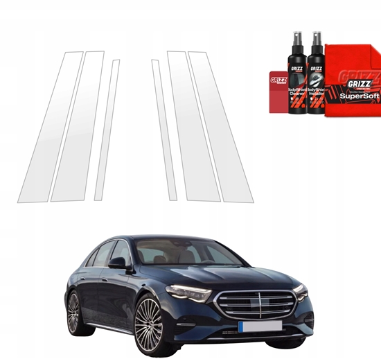 Изображение GrizzGlass Folia ochronna na supki GrizzGlass BodyShield do Mercedes E Klasa (2016-2023) [6w1]