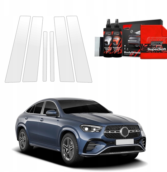 Picture of GrizzGlass Folia ochronna na supki GrizzGlass BodyShield do Mercedes GLE 450d (2023-2025) [6w1]