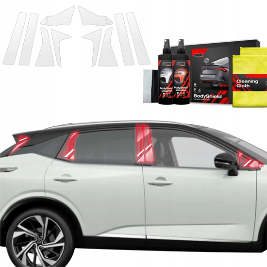 Picture of GrizzGlass Folia ochronna na supki GrizzGlass BodyShield do Nissan Qashqai 3 (2021-2024) [10w1]