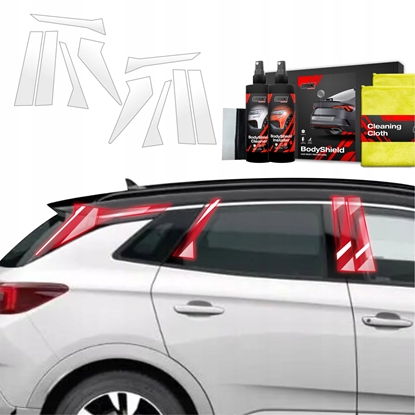 Picture of GrizzGlass Folia ochronna na supki GrizzGlass BodyShield do Opel Grandland (2021-2024) [10w1]