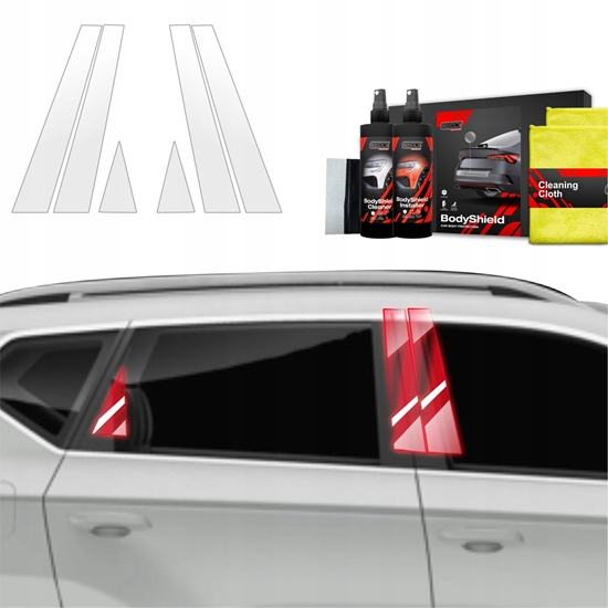 Изображение GrizzGlass Folia ochronna na supki GrizzGlass BodyShield do Seat Ateca (2020-2025) [6w1]