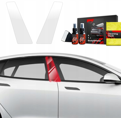 Picture of GrizzGlass Folia ochronna na supki GrizzGlass BodyShield do Tesla Model S (2023-2025) [2w1]