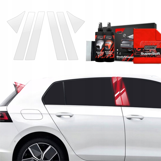 Picture of GrizzGlass Folia ochronna na supki GrizzGlass BodyShield do Volkswagen VW Golf 8 Hatchback (2024-2025) [6w1]