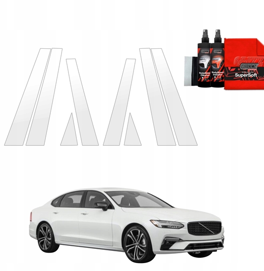 Picture of GrizzGlass Folia ochronna na supki GrizzGlass BodyShield do Volvo S90 Sedan 5D (2016-2020) [8w1]