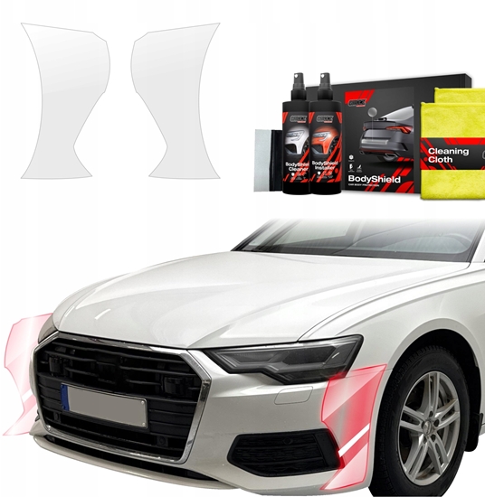 Picture of GrizzGlass Folia ochronna na zderzak GrizzGlass BodyShield do Audi A6 C8 Sedan (2018-2023) [2w1]
