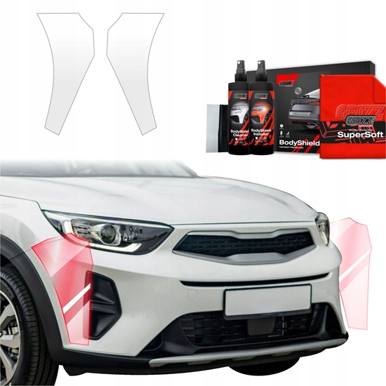 Picture of GrizzGlass Folia ochronna na zderzak GrizzGlass BodyShield do Kia Stonic (2020-2025) [2w1]
