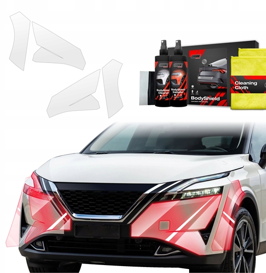 Picture of GrizzGlass Folia ochronna na zderzak GrizzGlass BodyShield do Nissan Qashqai 3 (2021-2024) [4w1]