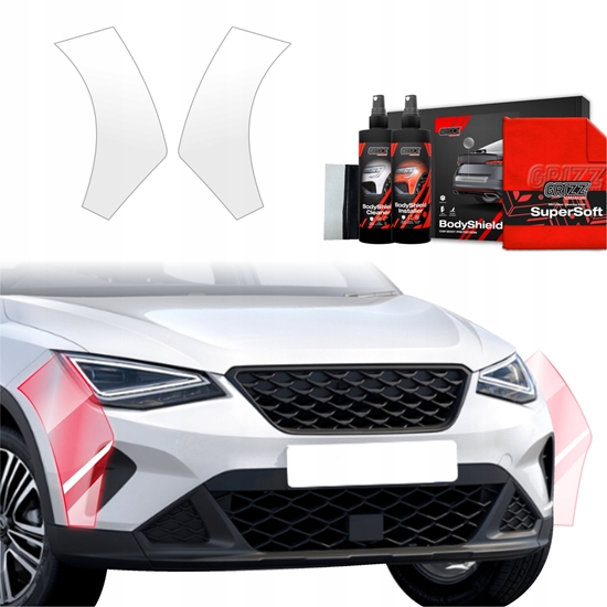 Picture of GrizzGlass Folia ochronna na zderzak GrizzGlass BodyShield do Seat Arona (2021-2025) [2w1]