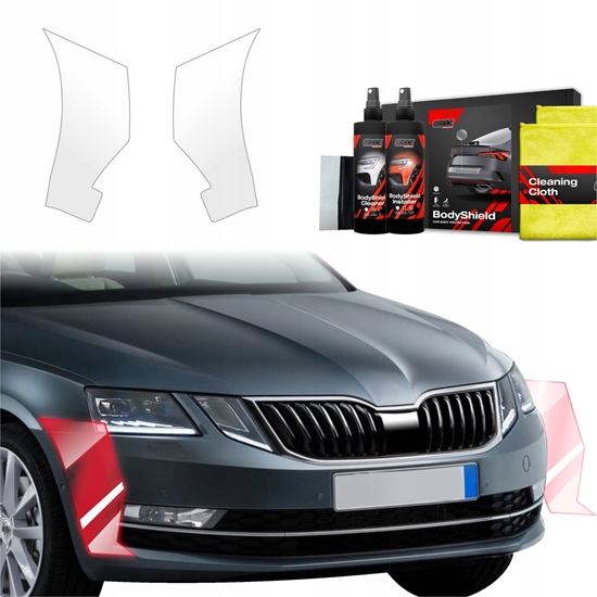 Picture of GrizzGlass Folia ochronna na zderzak GrizzGlass BodyShield do Skoda Octavia 3 (2017-2020) [2w1]