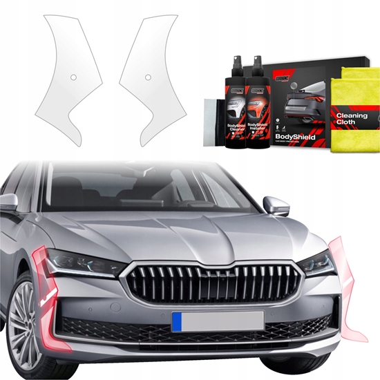 Picture of GrizzGlass Folia ochronna na zderzak GrizzGlass BodyShield do Skoda Superb 4 Liftback (2024-2025) [2w1]