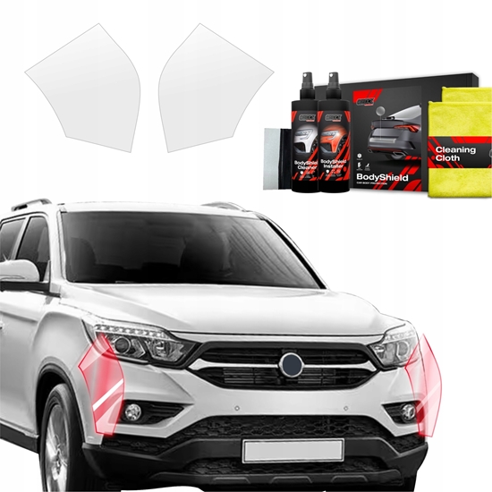 Picture of GrizzGlass Folia ochronna na zderzak GrizzGlass BodyShield do SsangYong Musso (2023-2025) [2w1]
