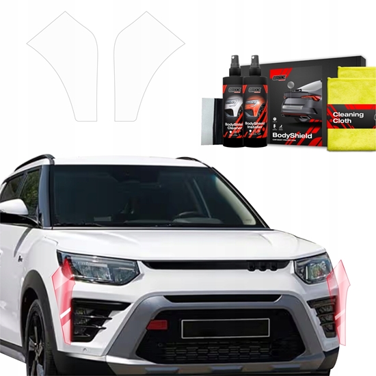 Picture of GrizzGlass Folia ochronna na zderzak GrizzGlass BodyShield do SsangYong Tivoli (2023-2025) [2w1]