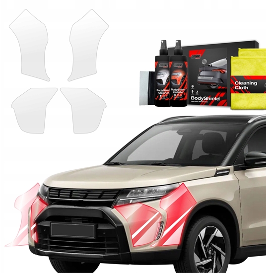 Picture of GrizzGlass Folia ochronna na zderzak GrizzGlass BodyShield do Suzuki Vitara Facelift (2024-2025) [4w1]