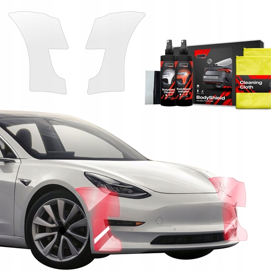 Picture of GrizzGlass Folia ochronna na zderzak GrizzGlass BodyShield do Tesla Model 3 (2017-2020) [2w1]