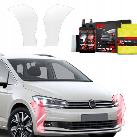 Изображение GrizzGlass Folia ochronna na zderzak GrizzGlass BodyShield do Volkswagen VW Touran (2024-2025) [2w1]