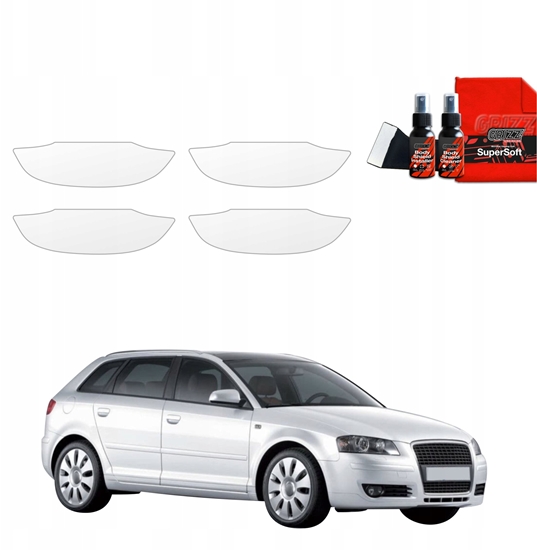 Изображение GrizzGlass Folia ochronna pod klamki GrizzGlass BodyShield do Audi A3 8P Hatchback 5D (2008-2012) [4w1]
