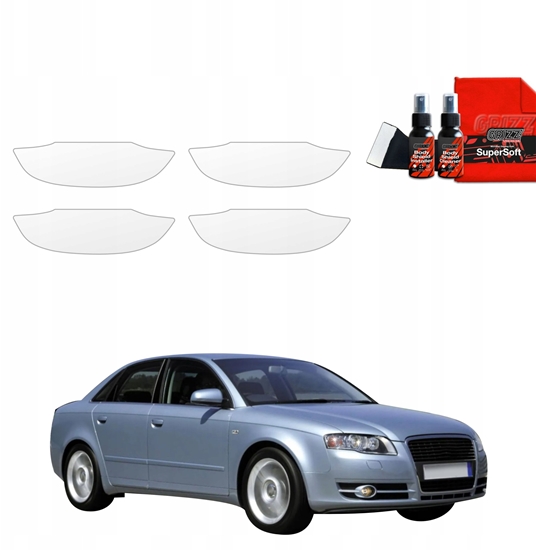 Picture of GrizzGlass Folia ochronna pod klamki GrizzGlass BodyShield do Audi A4 B7 Sedan (2004-2008) [4w1]