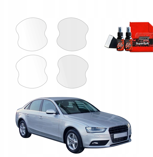 Picture of GrizzGlass Folia ochronna pod klamki GrizzGlass BodyShield do Audi A4 B8 Sedan Facelifting (2011-2015) [4w1]