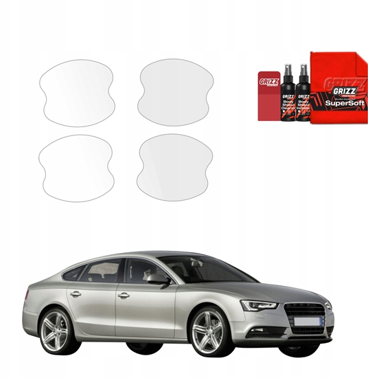 Изображение GrizzGlass Folia ochronna pod klamki GrizzGlass BodyShield do Audi A5 8T SUV 5D (2007-2016) [4w1]