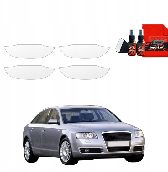 Изображение GrizzGlass Folia ochronna pod klamki GrizzGlass BodyShield do Audi A6 C6 Sedan 4D (2004-2008) [4w1]