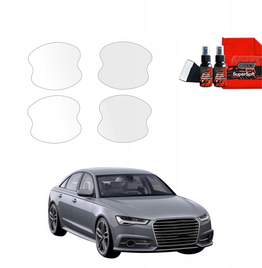 Изображение GrizzGlass Folia ochronna pod klamki GrizzGlass BodyShield do Audi A6 C7 Sedan (2011-2014) [4w1]
