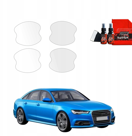 Изображение GrizzGlass Folia ochronna pod klamki GrizzGlass BodyShield do Audi A6 C7 Sedan Facelifting (2014-2018) [4w1]