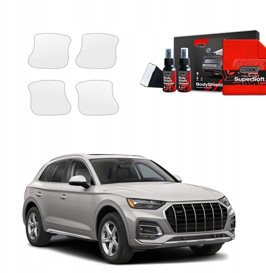 Изображение GrizzGlass Folia ochronna pod klamki GrizzGlass BodyShield do Audi Q5 (2020-2025) [4w1]
